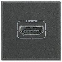 Розетка HDMI AXOLUTE, антрацит |  код. HS4284 |  Bticino